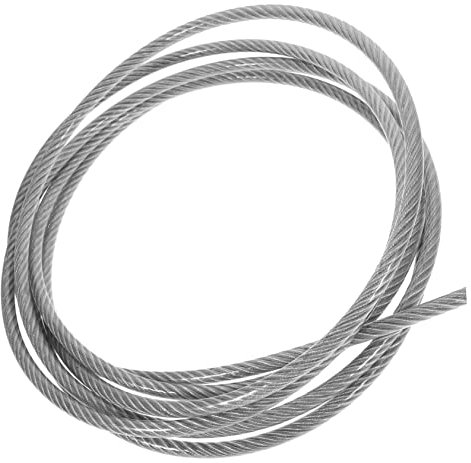 ULTECHNOVO Rostfreies Kabelseil 3/8-zoll-drahtseil Stahldrahtseil Für Geländer-kit Bilderaufhängedraht Metalldraht