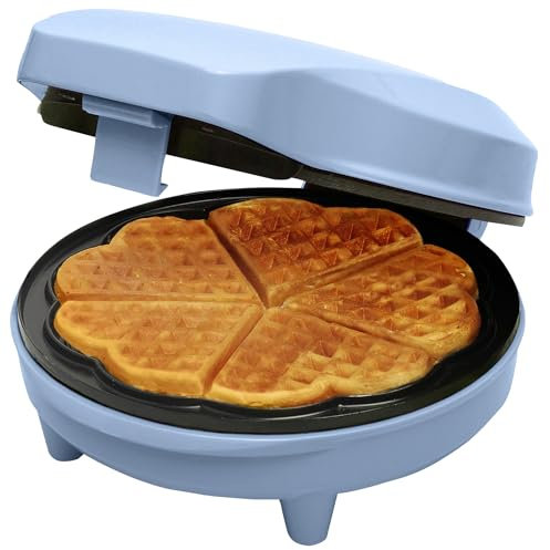 Bestron ASW217BBS Waffle Maker, Alloy Steel, Blue