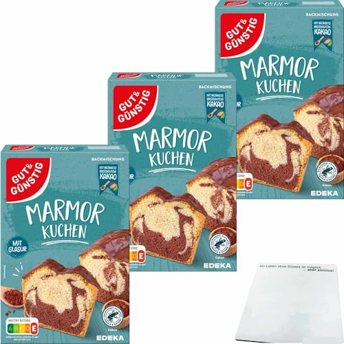 usy Bundle für G&G Marmorkuchen mit Glasur 3er Pack (3x480g Packung) + usy Block