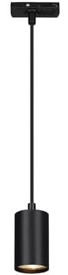 BRILONER - Sistema de rieles de luz colgante, combinable, accesorios, tracklight, luz colgante, GU10, lámpara de techo, lámpara de techo, 1410x82x55mm (LxAxP), negro