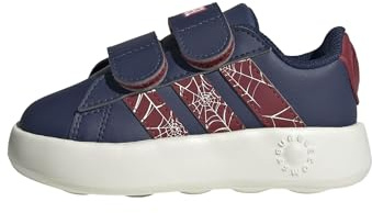 adidas Unisex Baby Marvel Spider-MAN Grand Court Shoes Infants, Dark Blue/Active Maroon/Off White, 25 1/2 EU