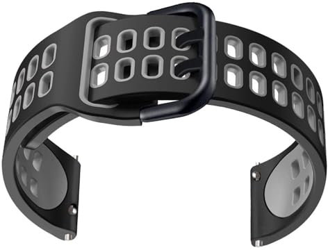 YOLIONU Correa de silicona para reloj TicWatch Pro 3 Ultra/LTE/2021 GPS S2 E2 GTX, correas de repuesto, pulsera de 20mm y 22mm(Gray,TicWatch Pro 3 Ultra)