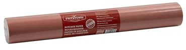 FRITZTOWN Butcher Paper Deluxe Pink 60 cm x 25 m – Metzgerpapier Rolle – Lebensmittelsicher – BBQ Kraftpapier & Grillpapier für Smoken, Räuchern & Fleischverpackung