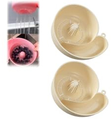 Obst- und Gemüse-Waschschüssel, niedliche Schneckenform, automatische Obst-Waschschüssel mit Sieb, Mehrzweck-Spülkorb, tragbares Abtropfgestell, Obstwaschbecken für Zuhause, Küche