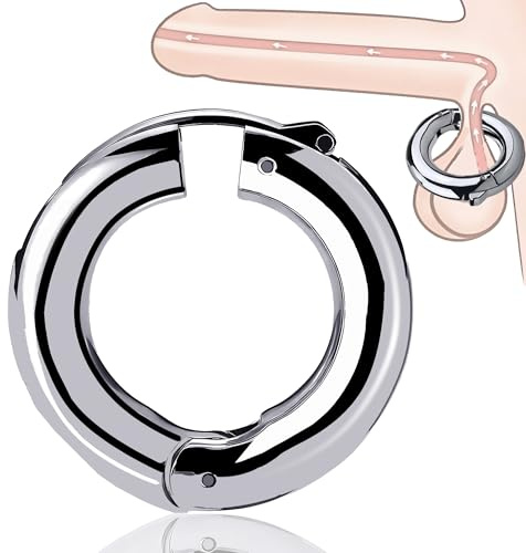 Sadodo 30-40mm Edelstahl Verstellbarer Hodenring für Männer,Metall Cockring | 155g Gewicht Ball Stretcher Anhänger Ringe,Penis Hoden Cock Ring,Mann Hodenstrecker Sex Spielzeug Verzögerung Ejakulation S