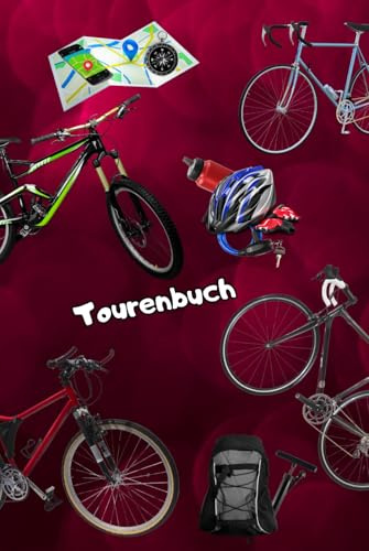 Fahrradtouren Buch Reisetagebuch Fahrrad Ausflug Notizbuch Radtouren Logbuch Mountainbike Radfahrer Radsportler Fahrradfahrer E-Bike Tagebuch ... Trekkingrad Geschenkbuch Rennrad A25A