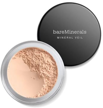 bareMinerals Mineral Veil Translucent Loose Setting Powder, Talc-Free | Weightless vegan formula sets makeup, extends wear, and absorbs excess oil while blurring pores for a soft-focus finish
