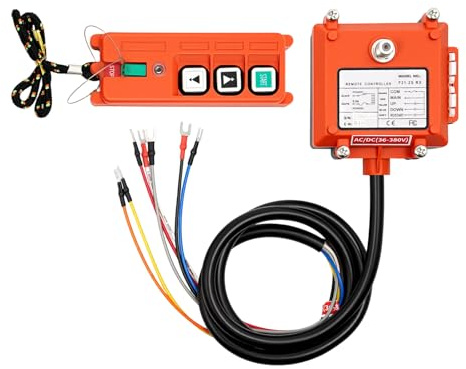 LKHDONG 220V Seilwinden Funkfernbedienung Seilhebezug Fernbedienung 100m Reichweite, Drahtlose Fernbedienungs-Schalter-Kit für Hoist, Elektrohebezüge, Hydraulikgeräte