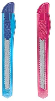 Herlitz 8740201 Bastelmesser Transluzent, farbig sortiert, keine Farbauswahl möglich!