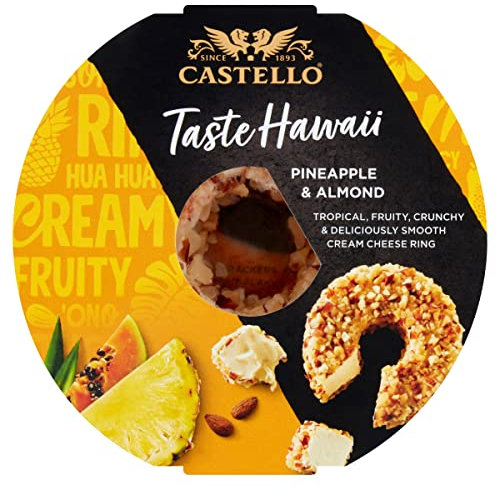 Castello Pineapple & Almond Cream Cheese Ring 125g