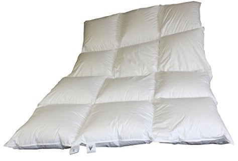 Betten Hofmann 8cm Hochsteg Daunenbett 3x4, 1350g Daunen 135/200 cm Winterbett extra warm Bettdecke