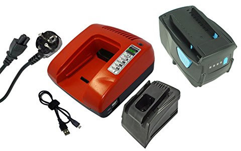 PowerSmart® 21,60V Li-ION 3000 mAh Batterie + Chargeur pour Hilti SF 22-A, SIW 22T-A, WSR 22-A, B22/3.3, SCW 22-A, SFH 22-A, Te 4-A22, B22/2.6