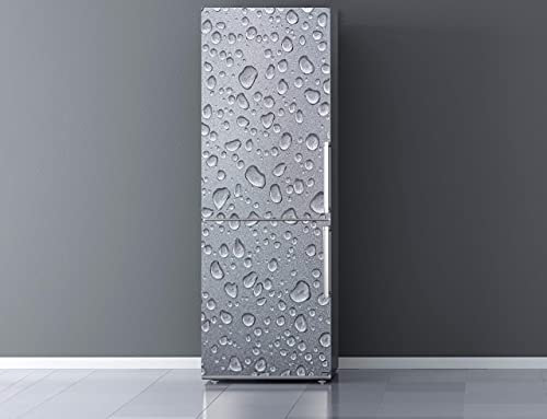 Oedim Vinilo para Frigorífico Textura Gris Refrescante 185 x 60 cm | Adhesivo Resistente | Pegatina Adhesiva Decorativa de Diseño Elegante