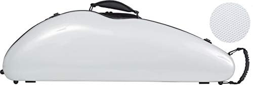 Violin Case Fiberglass 4/4 Safe Flight point silver M-case + Music Bag