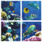 Marine Underwater Scene LED Ceiling Panel 40W, 600x600 MM, 6500K Ceiling Tiles with Corel Reef & Fish Tank 3D Effect Mimics Under Sea Natural Light [Energy Class A+]
