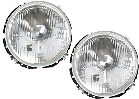 Scheinwerfer Hauptscheinwerfer H4 links + rechts Set 2 Stück Lumax passend für Golf 1 I