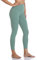 Colorfulkoala Sportleggings für Damen High Waist Leggins 7/8 Blickdicht Scrunch Bauchweg Sporthose Yogahose, Anthrazit Grün, M