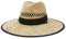 Jelord Sombrero de Paja Hombre Sombrero de Safari para Campo Decoración de Tela Limpresa con ala Ancha Anti-UV Sombrero de Panamá Verano Unisexo 58 CM