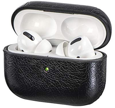 Hama für Apple AirPods Pro, Lederoptik, mit Sportband, Schwarz, 00122068