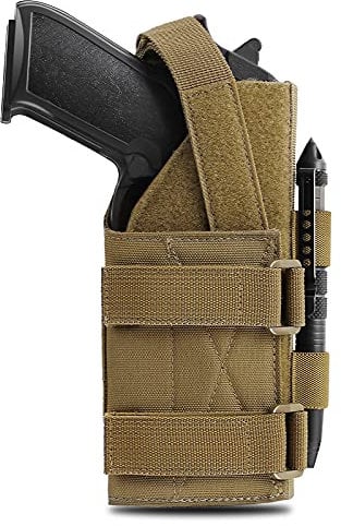 ACEXIER Universal Tactical Molle Pistolenholster Verstellbares Pistolenholster für 9mm G1ock 1911 G17 18 19 26 34, Ruger LCP, Beretta