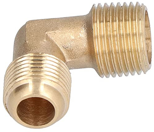 Messing-Rohrfittings, Luftkompressor-Winkelstück Schnelle einfache Installation für Kompressor-Luftpumpe für pneumatisches Zubehör