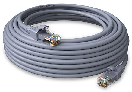 Oren CAT6 20m Ethernet Cable LAN - Patch Cord | High-Speed 10Gbps | Pure Copper 24 AWG Stranded - Premium Network Cable with RJ45 Connector | Internet, Broadband, LAN, Network Lead