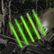 M-Tac Bright Glow Sticks 15,2 cm – 12 Stunden Dauer – Notfall-Chem Leuchtstäbe – 5 Stück (grün)
