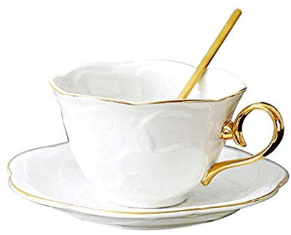 Phnom Penh en céramique Blanche élégante Tasse Soucoupe café, déjeuner timbale Tasse Maison Cuisine Bureau