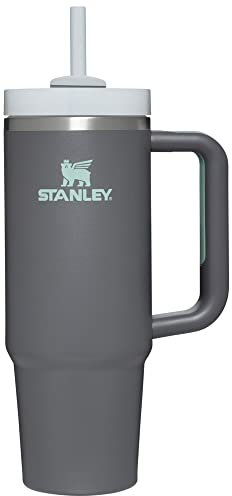 STANLEY Quencher H2.0 FlowState - Vaso de acero inoxidable aislado al vacío con tapa y popote para agua, té helado o café, batidos y más, 30 onzas