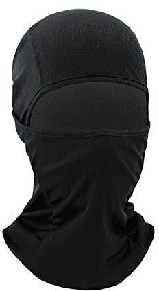 1 pieza negro cabeza cubierta a prueba de viento y transpirable cabeza cubierta de paseo para motocicleta, bicicleta y deportes de invierno unisex