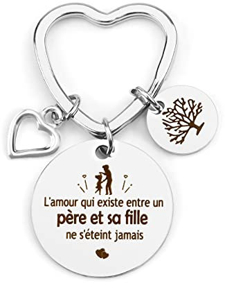 BOMEON Porte-cles Papa, Cadeau Papa Anniversaire, Cadeau Fête Des Peres, Idee Cadeau Papa, Porte Cle Papa, Cadeau Papa Noel, Cadeau Futur Papa, Beau Papa Cadeau Original, Cadeau Beau Papa
