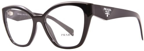 Prada PR 20ZV Black 54/17/145 Damen Brillenrahmen, Schwarz, 54/17/145, Schwarz, 54/17/145
