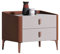 ZILOOK Nachttisch, Nachttisch, Holzspind, Wohnzimmer, Schlafzimmer, Nachttisch, multifunktionaler Spind, Schubladenregal, Nachttisch (Farbe: Grau) Decoration