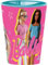 TataWay in viaggio si cresce Gobelet en plastique pour enfants Barbie rose 260 ml avec bec verseur adapté pour boire facilement