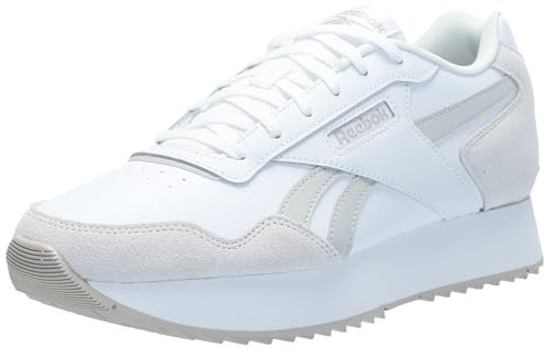 Reebok Damen Glide Ripple Double Sneaker, Weiß/Grau 1/Moonstone, 42.5 EU