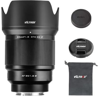 VILTROX 85mm F1.8 II XF STM Full-Frame Autofokus Objektive für Fuji X Mount Kamera Objektive Pro Camera Lenses kompatibel für Fujifuilm X-T5 X-H2S X-S10 X-T30II X-T20 X-T10 X-T4/-T3/-T2/-PRO3/-H1/-M1