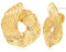 LILIE&WHITE Goldene Ohrringe für Frauen, Statement-Ohrringe, Drop, Messing, Hypoallergen, Kein Edelstein
