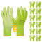 Gebol Micro Flex, Arbeitshandschuhe für nötiges Feingefühl, Schutzhandschuhe für Herren, Größe L (Gr 9), Neongelb, 12 Paar Multipack