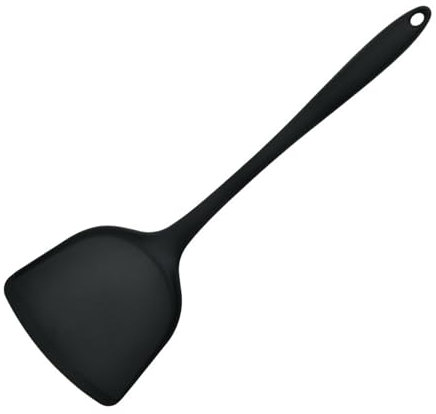 CTForest Spatola In Silicone, Spatola In Plastica, Spatola, Adatta Per Cucinare Cibi In Cucina(Nero)