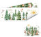 2 Stück Waldtiere Baum Wandtattoo, Wandaufkleber Kinderzimmer, Lichtfarbe Babyzimmer Wandsticker, Baum Reh Bär Fuchs Hase Wandaufkleber, 30x90 cm (BxH), für Kinderzimmer Schlafzimmer Wanddeko