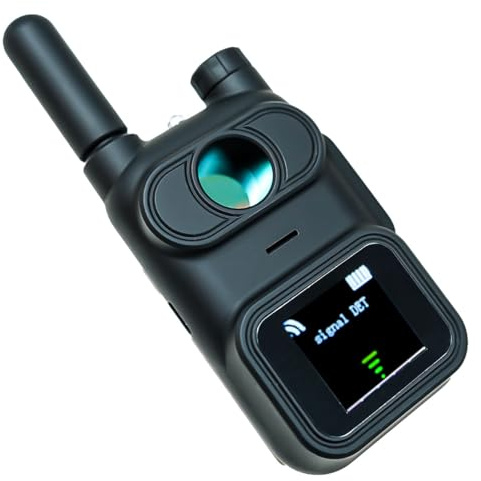 Detector profesional AK780 mod. MINI de microespías, cámaras ocultas y GPS - Dispositivo portátil con alta sensibilidad para detectar señales inalámbricas en coche y alquiler