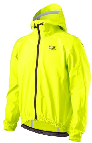 ROCKBROS Regenjacke Wasserdicht Herren Damen Leichter Fahrrad Regenmantel Atmungsaktive Windjacke für Radfahren Wandern Angeln Outdoor