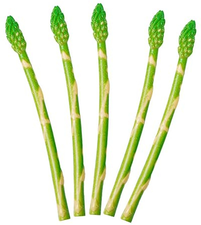 Gatuida 2 Sätze Künstlicher Spargel Künstliche Früchte Realistisch Aussehender Spargelfarn Künstlicher Spargel Künstliches Gemüse Künstlicher Spargel Deko Requisiten 5 Stücke * 2