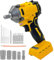 Cordless Impact Wrench 1/2Inch, for Dewalt 18V Battery, Brushless Impact Gun, 3200rpm & Max Torque 350N.m, 18pcs Accessories High Torque Impact Wrench for Car Tire DIY Craft ﻿ ﻿（No Battery）