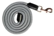 HKM Rosegold Glamour Style Strick mit Karabinerhaken, Grau/Rosegold, 180 cm