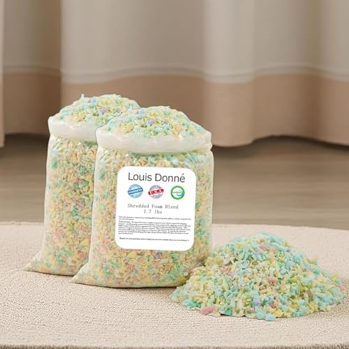 Louis Donné Memory Foam NACHFÜLLPACK 3,5KG (7.7LBS) Hochwertige Sitzsack Füllung Shredded Foam, Weiche Schaumstoff-Flocken für Hundebetten & Couchkissen, Geruchsneutral & Formstabil