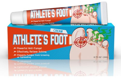 Athletes Foot Cream Treatment for Anti- Fungal Relief Care Athletes Foot, Treatment Effective Odour Cream, Soothes Itching, Destroys Athlete’s Foot Fungi