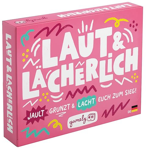 Gamely Laut & Lächerlich: Das urkomische Partyspiel der lächerlichen Laute, in Taschengröße | Das familienfreundliche Kartenspiel, das die ganze Familie zum Lachen bringt. (Zweite Auflage)