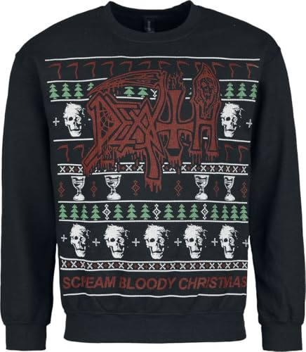 Death Holiday Sweater - Scream Bloody Christmas Männer Weihnachtspullover schwarz