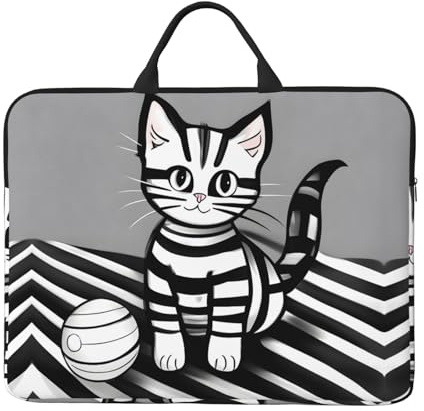 Playball Kitty Prints Laptop-Hülle, 35,6 cm (14 Zoll), wasserdicht und stoßfest, geeignet für Büro, Arbeit, Geschäftsreisen und tägliche Reisen.